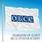 OSCE Organization for Security and Co-operation in Europe flag, cyrillic version