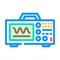 oscilloscope electrical engineer color icon vector illustration