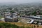 Osh in Fergana Valley, Kyrgyrtan - city view from the Sulaiman-Too Sacred Mountain