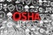 OSHA concept blurred background