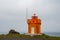 The Osholaviti lighthouse in Bolungarvik in Iceland