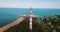 Osinovets lighthouse in the Ladoga lake in Russia. One of the bigger lighthouses of the world. Beautiful Russian nature.