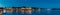 Oslo, Norway. Akershus Fortress In Summer Evening. Night View Of Famous And Popular Place. Panorama, Panoramic view