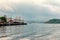 Oslo, Norway, July 27, 2013: port, Oslo`s port area with vintage sailboats on a cloudy day. Editorial