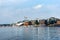 Oslo, Norway, July 27, 2013: port, Oslo`s port area with vintage sailboats on a cloudy day. Editorial