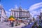 OSLO, NORWAY: People walking around in Karl Johans Gate, the famous street of Oslo