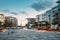 Oslo, Norway. Residential Multi-storey Houses In Aker Brygge District In Summer Evening. Famous And Popular Place.