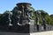 Oslo, Norway, September 2022: Frogner Park, a park filled with sculptures by the Norwegian sculptor Gustav Vigeland.