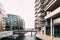 Oslo, Norway. View Of Residential Multi-storey Houses In Aker Brygge District In Summer Evening. Famous And Popular