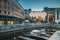 Oslo, Norway. View Of Residential Multi-storey Houses In Aker Brygge District In Summer Evening. Famous And Popular