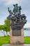 Oslo, Norway - World War II Norwegian maritime service memorial at Bygdoy peninsula and borough of Oslo at Oslofjord sea