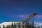 Oslo, Oslo / Norway, January 20, 2020, View of the ski jumps at Holmenkollen in Oslo, Scandinavia, Europe