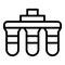 Osmosis plant icon outline vector. Water filter