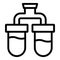 Osmosis purification icon outline vector. Reverse water