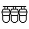 Osmosis purifier icon outline vector. Plant equipment
