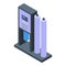 Osmosis system equipment icon isometric vector. Home filter