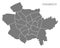Osnabruck city map with boroughs grey illustration silhouette sh