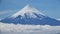Osorno Volcano over the clouds