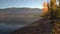 Osoyoos Lake, Autumn Colors dolly shot 4K UHD