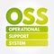 OSS - Operational support system acronym