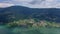 Ossiacher See in Kaernten. Scenic summertime panorama of Lake Ossiach.