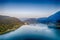 Ossiacher See in KÃ¤rnten. Scenic summertime panorama of Lake Ossiach