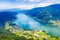 Ossiacher See in KÃ¤rnten. Scenic summertime panorama of Lake Ossiach