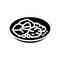 ossobuco stew italian cuisine glyph icon vector illustration