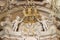 OSSUCCIO, ITALY - MAY 12, 2015: The detail of from baroque side altar in church Chiesa dei Santi Eufemia e Vicenzo