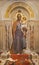 OSSUCCIO, ITALY - MAY 8, 2015: The fresco of St. Joseph in church Sacro Monte della Beata Vergine del Soccorso by F. Grandi