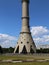 Ostankino television tower in Moscow, Russia.