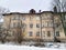 Ostashkov, Russia, January, 06.2020. Old house at 2 Lunacharsky lane in Ostashkov. Russia, Tver region