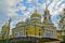 OSTASHKOV, TVER REGION, RUSSIA - MAY 9, 2014: landscape with a view of the old Orthodox monastery of the Nilo-Stolobenskaya desert