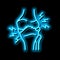 osteoarthritis health problem neon glow icon illustration