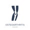 Osteoarthritis icon. Trendy flat vector Osteoarthritis icon on w