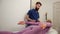 Osteopathy, alternative medicine, pain relief concept. Physiotherapy, injury