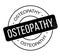 Osteopathy rubber stamp