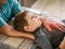 Osteopathy treatment for a child