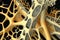 osteoporosis bone micro structure created by generative AI