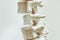 Osteoporosis on the spine - 3d rendering