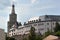 Osterburg Castle, a castle located conspicuously on a hill in the middle of the town of Weida in the county of Greiz in the German