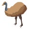 Ostrich icon, isometric style