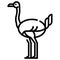 Ostrich Line illustration