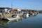 Ostricultural port of la BarbotiÃ¨re in the Bassin d`Arcachon, France