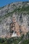 Ostrog monastery carved into the rock in Montenegro