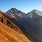 Ostry Rohac peak at sunset - High Tatras