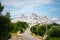 Ostuni white town skyline, Brindisi, Apulia Puglia southern Italy. Europe.