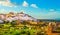 Ostuni white town skyline and church, Brindisi, Apulia, Italy