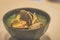 Osui-mono Asari miso jiru soup with wakame and clams in a black bowl