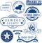 Oswego county, New York. Set of stamps and signs